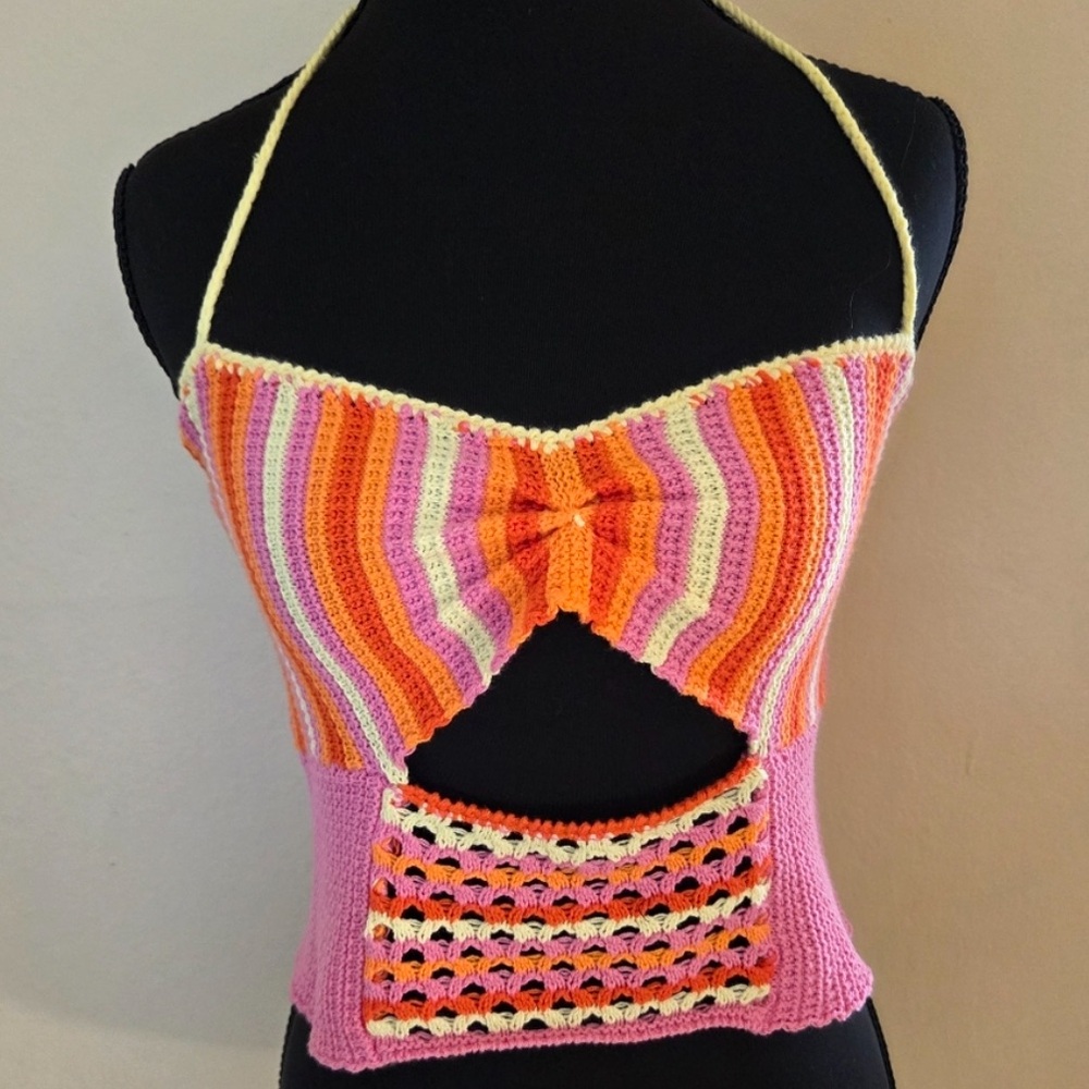 cider crochet halter top
